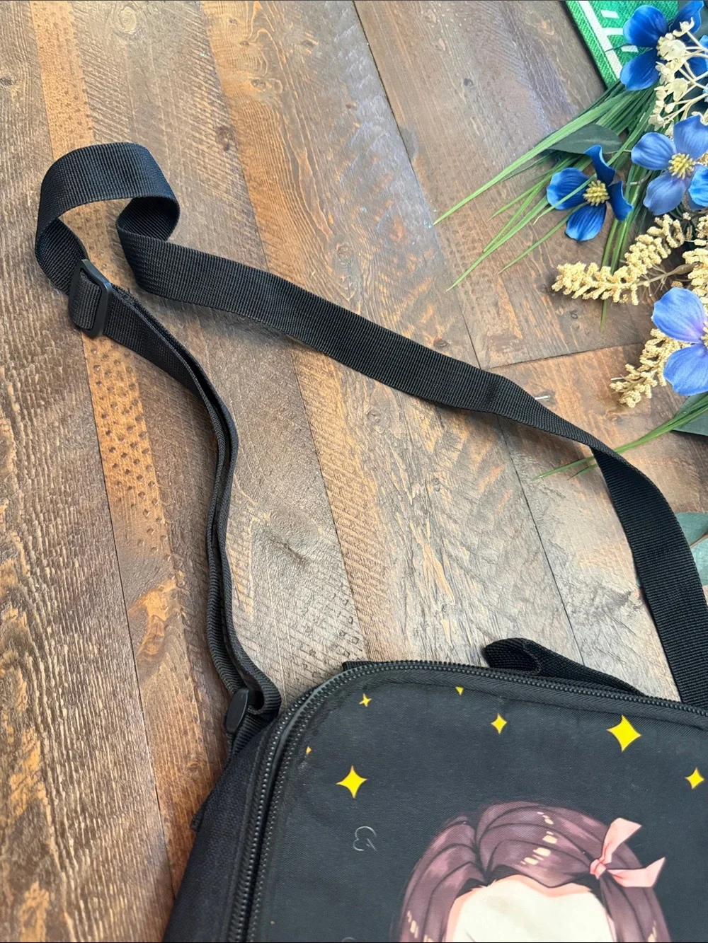 Demon Slayer Nezuko Anime Insulated Lunch Box Bag With Crossbody Strap